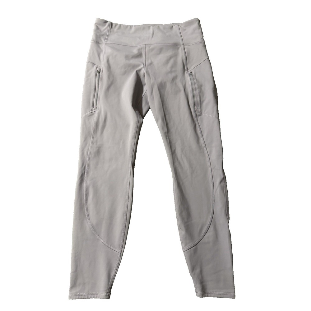 Athleta Women's Size Large Light Gray Leggings 26"
